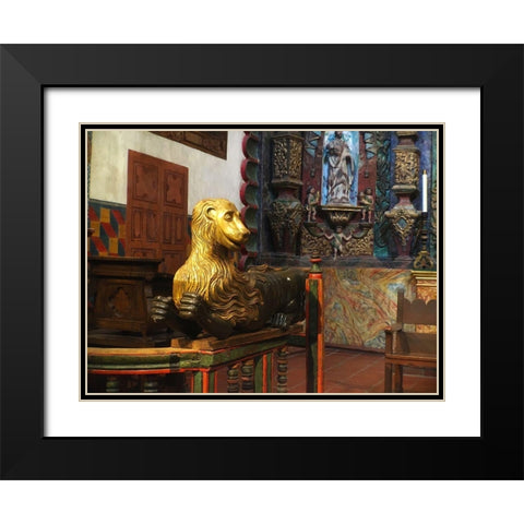 San Xavier Del Bac VI Black Modern Wood Framed Art Print with Double Matting by Popcorn