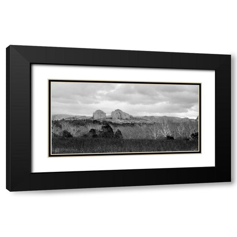 SedonaInWinter4a:BAndW Black Modern Wood Framed Art Print with Double Matting by Tenoever, William