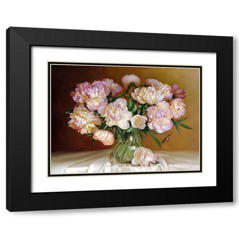 Bouquet in warm tones Black Modern Wood Framed Art Print with Double Matting by Buzin, Igor