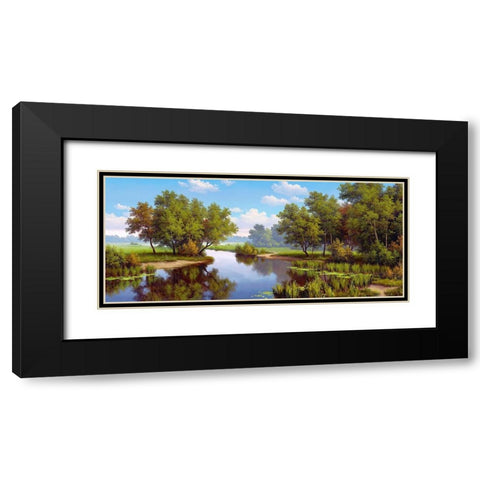 Silence  Black Modern Wood Framed Art Print with Double Matting by Babichev, Vyacheslav