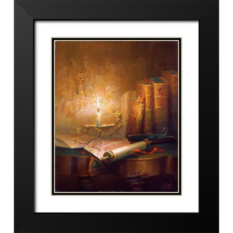 Old testaments Black Modern Wood Framed Art Print with Double Matting by Ekimov, Vladimir
