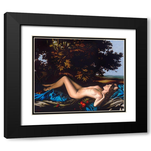 Dream Black Modern Wood Framed Art Print with Double Matting by Golovin, Konstantin