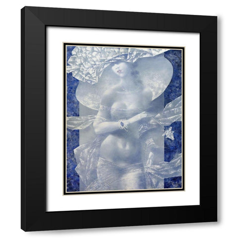 White night Black Modern Wood Framed Art Print with Double Matting by Golovin, Konstantin