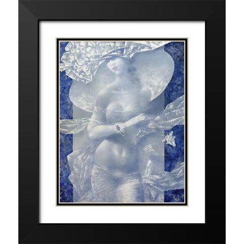 White night Black Modern Wood Framed Art Print with Double Matting by Golovin, Konstantin