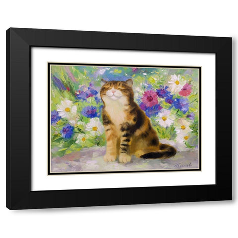 Cottager Black Modern Wood Framed Art Print with Double Matting by Kotinova, Galina