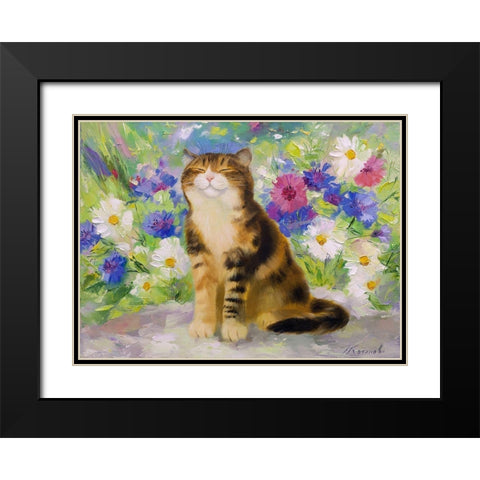 Cottager Black Modern Wood Framed Art Print with Double Matting by Kotinova, Galina