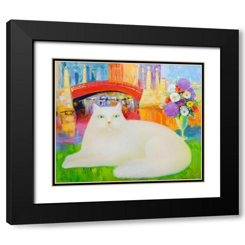 Summer day  Black Modern Wood Framed Art Print with Double Matting by Kotinova, Galina