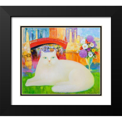 Summer day  Black Modern Wood Framed Art Print with Double Matting by Kotinova, Galina