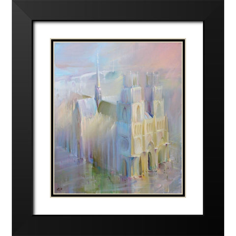 La cathedrale Sainte-Croix (Orleans) Black Modern Wood Framed Art Print with Double Matting by Romanov, Roman