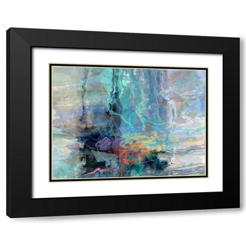 Scatter II Black Modern Wood Framed Art Print with Double Matting by Tienhaara, Michael