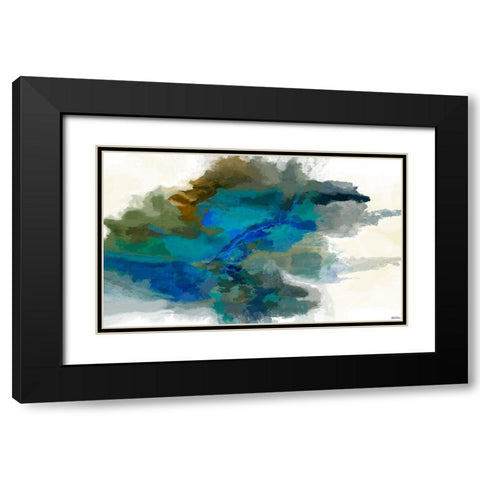 Craters I Black Modern Wood Framed Art Print with Double Matting by Tienhaara, Michael