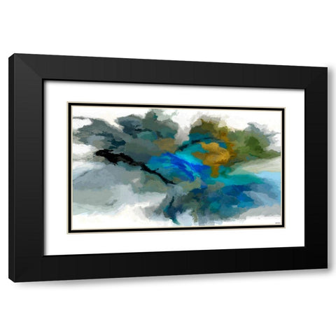 Craters II Black Modern Wood Framed Art Print with Double Matting by Tienhaara, Michael