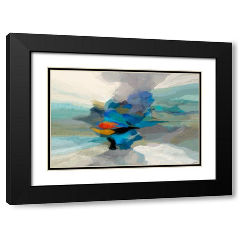 Cumulus II Black Modern Wood Framed Art Print with Double Matting by Tienhaara, Michael