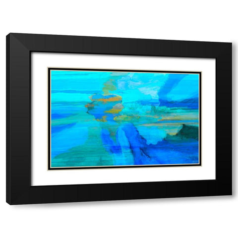 Emanate I Black Modern Wood Framed Art Print with Double Matting by Tienhaara, Michael