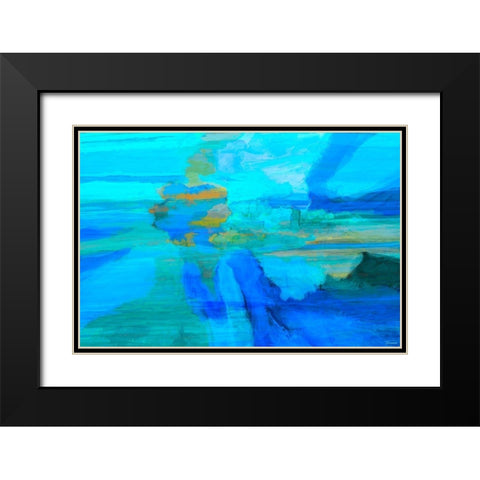 Emanate I Black Modern Wood Framed Art Print with Double Matting by Tienhaara, Michael