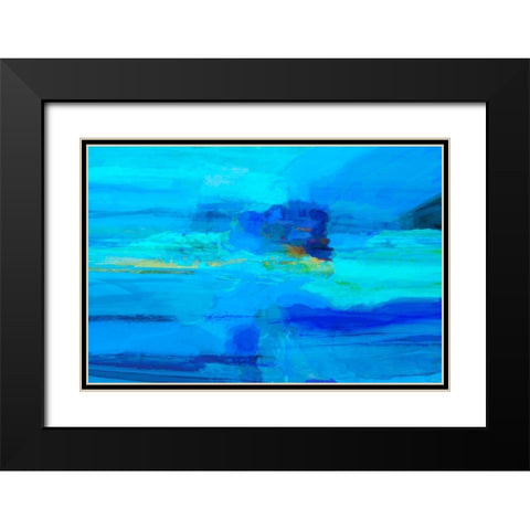 Emanate II Black Modern Wood Framed Art Print with Double Matting by Tienhaara, Michael