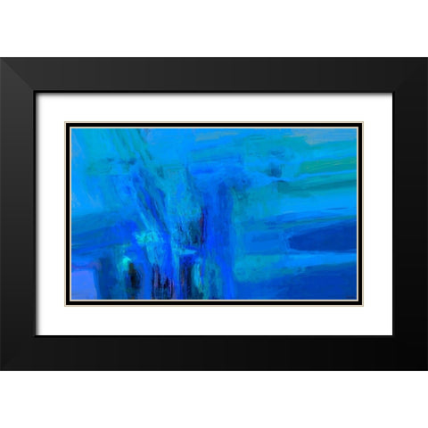Mood Shift I Black Modern Wood Framed Art Print with Double Matting by Tienhaara, Michael