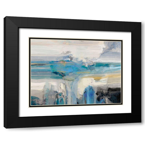 Melodious II Black Modern Wood Framed Art Print with Double Matting by Tienhaara, Michael