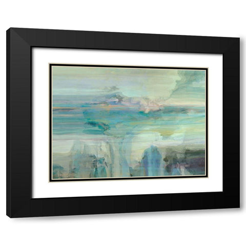 Melodious III Black Modern Wood Framed Art Print with Double Matting by Tienhaara, Michael