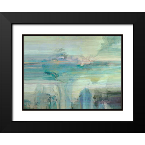 Melodious III Black Modern Wood Framed Art Print with Double Matting by Tienhaara, Michael