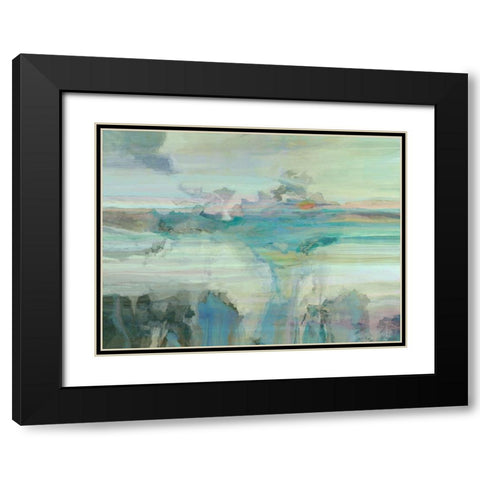 Melodious IV Black Modern Wood Framed Art Print with Double Matting by Tienhaara, Michael