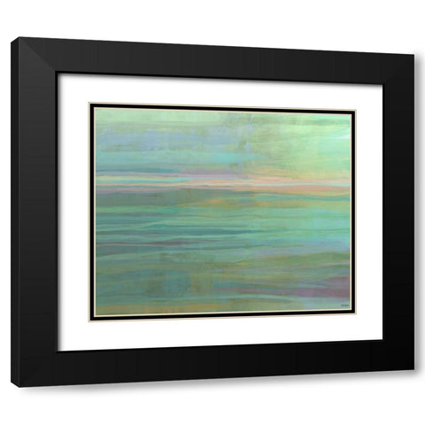 Passive II Black Modern Wood Framed Art Print with Double Matting by Tienhaara, Michael