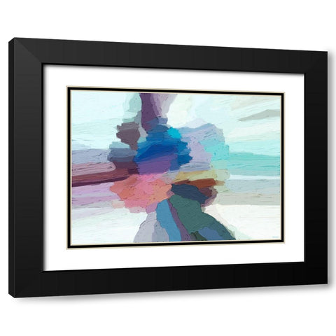 Pulsations I Black Modern Wood Framed Art Print with Double Matting by Tienhaara, Michael