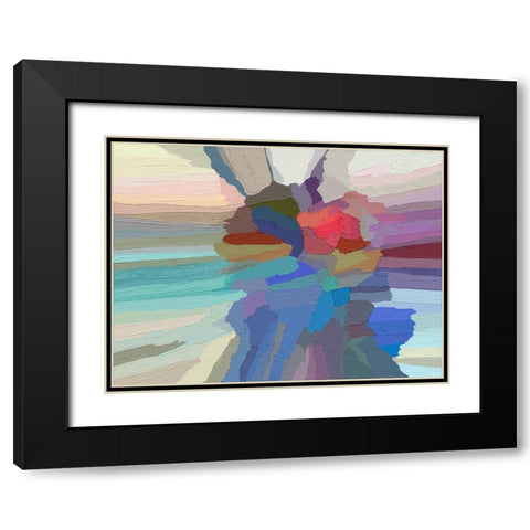 Pulsations II Black Modern Wood Framed Art Print with Double Matting by Tienhaara, Michael