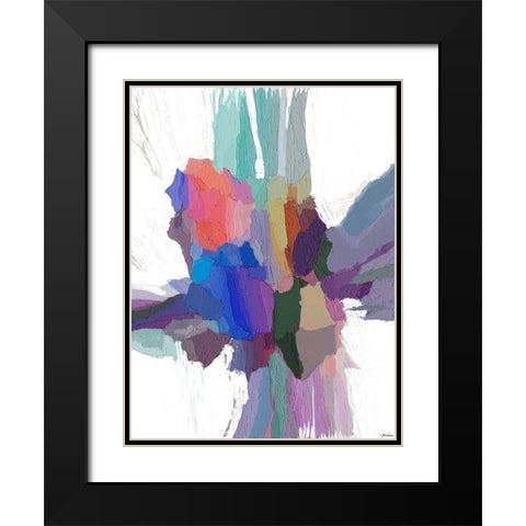 Pulsations III Black Modern Wood Framed Art Print with Double Matting by Tienhaara, Michael