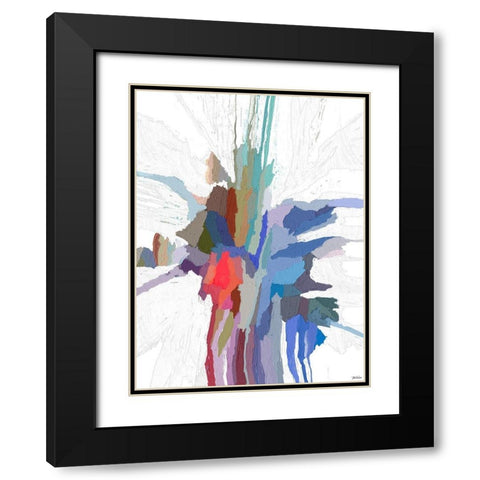 Pulsations IV Black Modern Wood Framed Art Print with Double Matting by Tienhaara, Michael