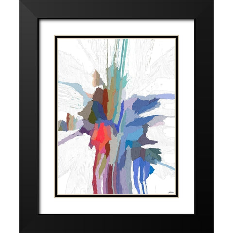 Pulsations IV Black Modern Wood Framed Art Print with Double Matting by Tienhaara, Michael