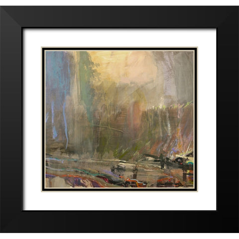 Musings II Black Modern Wood Framed Art Print with Double Matting by Tienhaara, Michael