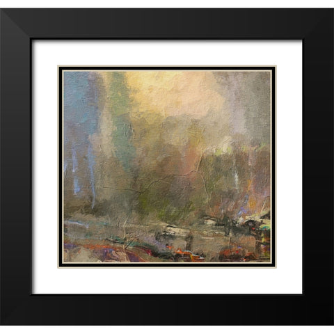 Musings II FX Black Modern Wood Framed Art Print with Double Matting by Tienhaara, Michael