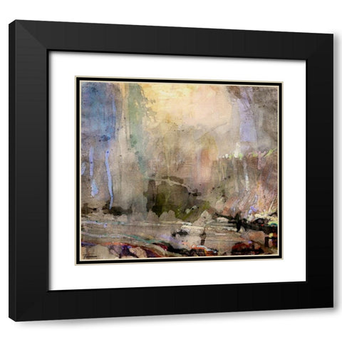 Musings II WC V I Black Modern Wood Framed Art Print with Double Matting by Tienhaara, Michael