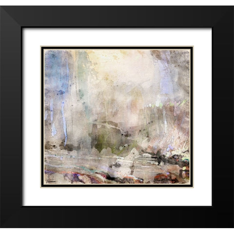 Musings II WC V II Black Modern Wood Framed Art Print with Double Matting by Tienhaara, Michael