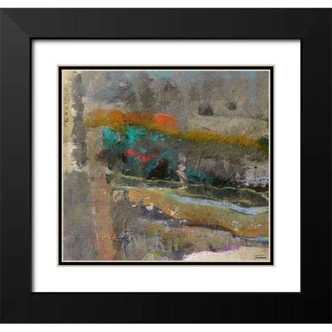 Reflective II FX Black Modern Wood Framed Art Print with Double Matting by Tienhaara, Michael