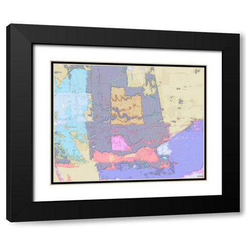 Sherbert I V 3 Black Modern Wood Framed Art Print with Double Matting by Tienhaara, Michael