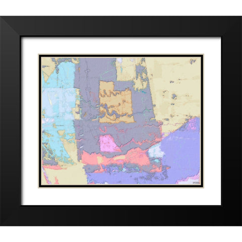Sherbert I V 3 Black Modern Wood Framed Art Print with Double Matting by Tienhaara, Michael