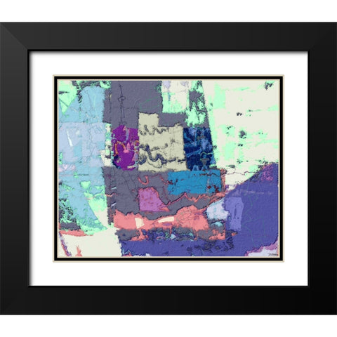 Sherbert I V 4 Black Modern Wood Framed Art Print with Double Matting by Tienhaara, Michael
