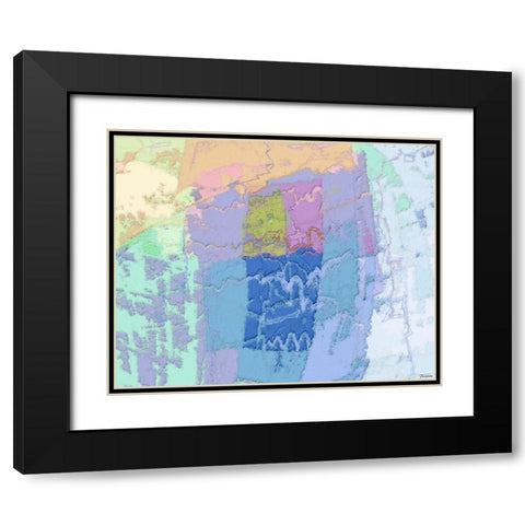 Sherbert II V 1 Black Modern Wood Framed Art Print with Double Matting by Tienhaara, Michael
