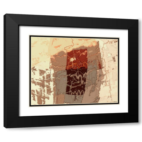 Sherbert II V 2 Black Modern Wood Framed Art Print with Double Matting by Tienhaara, Michael