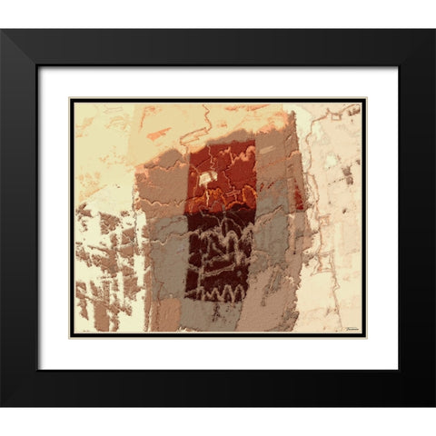 Sherbert II V 2 Black Modern Wood Framed Art Print with Double Matting by Tienhaara, Michael
