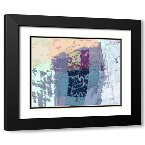 Sherbert II V 4 Black Modern Wood Framed Art Print with Double Matting by Tienhaara, Michael