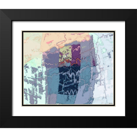 Sherbert II V 4 Black Modern Wood Framed Art Print with Double Matting by Tienhaara, Michael