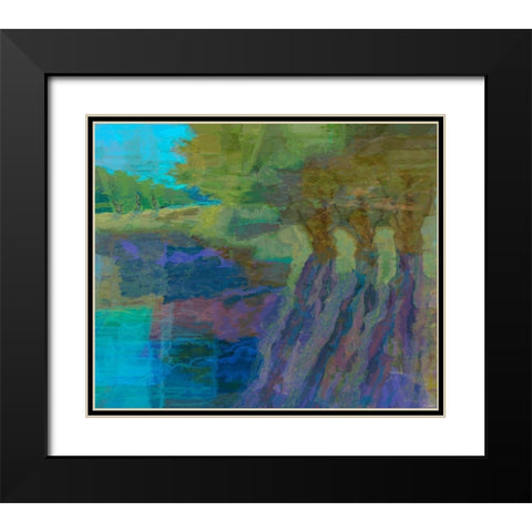 Autumn Song III Black Modern Wood Framed Art Print with Double Matting by Tienhaara, Michael