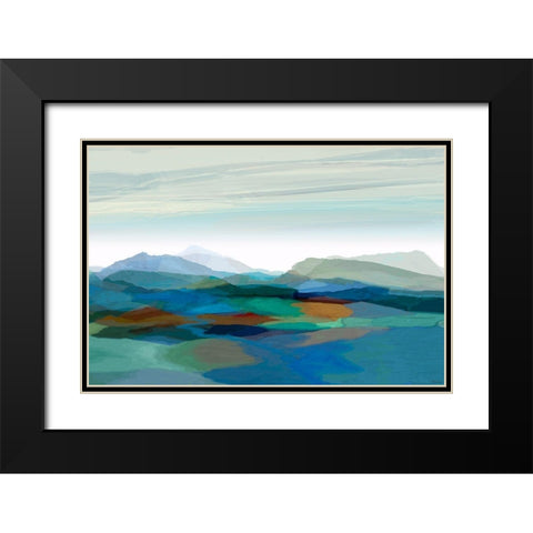 Majestic I Black Modern Wood Framed Art Print with Double Matting by Tienhaara, Michael