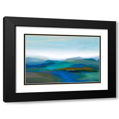 Majestic II Black Modern Wood Framed Art Print with Double Matting by Tienhaara, Michael