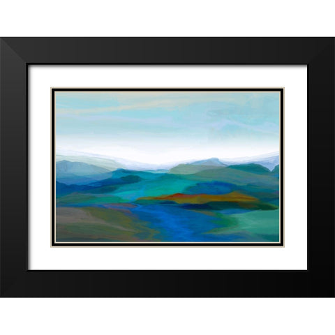 Majestic II Black Modern Wood Framed Art Print with Double Matting by Tienhaara, Michael