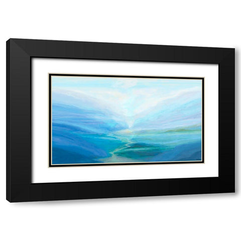 Canyon III Black Modern Wood Framed Art Print with Double Matting by Tienhaara, Michael