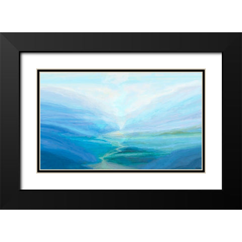 Canyon III Black Modern Wood Framed Art Print with Double Matting by Tienhaara, Michael